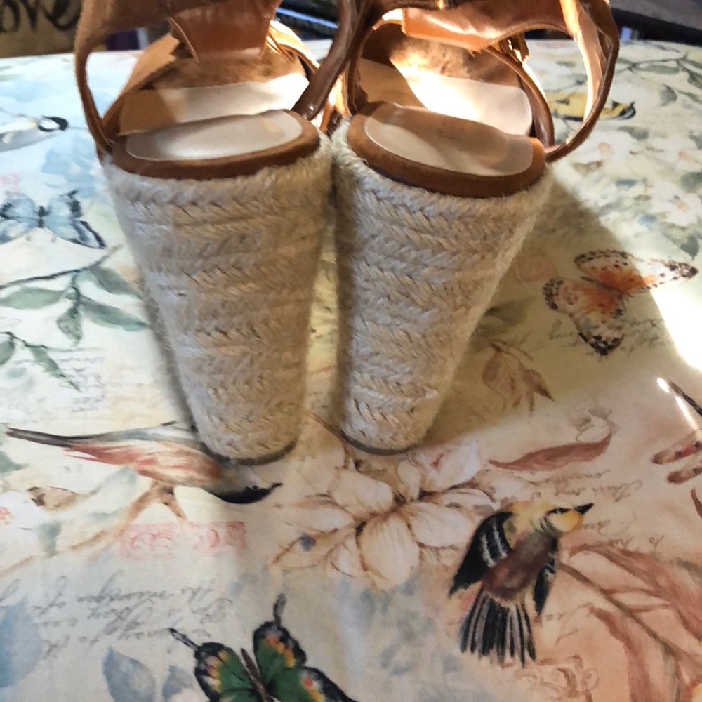 Velvet brown wedges - Picture 4 of 4